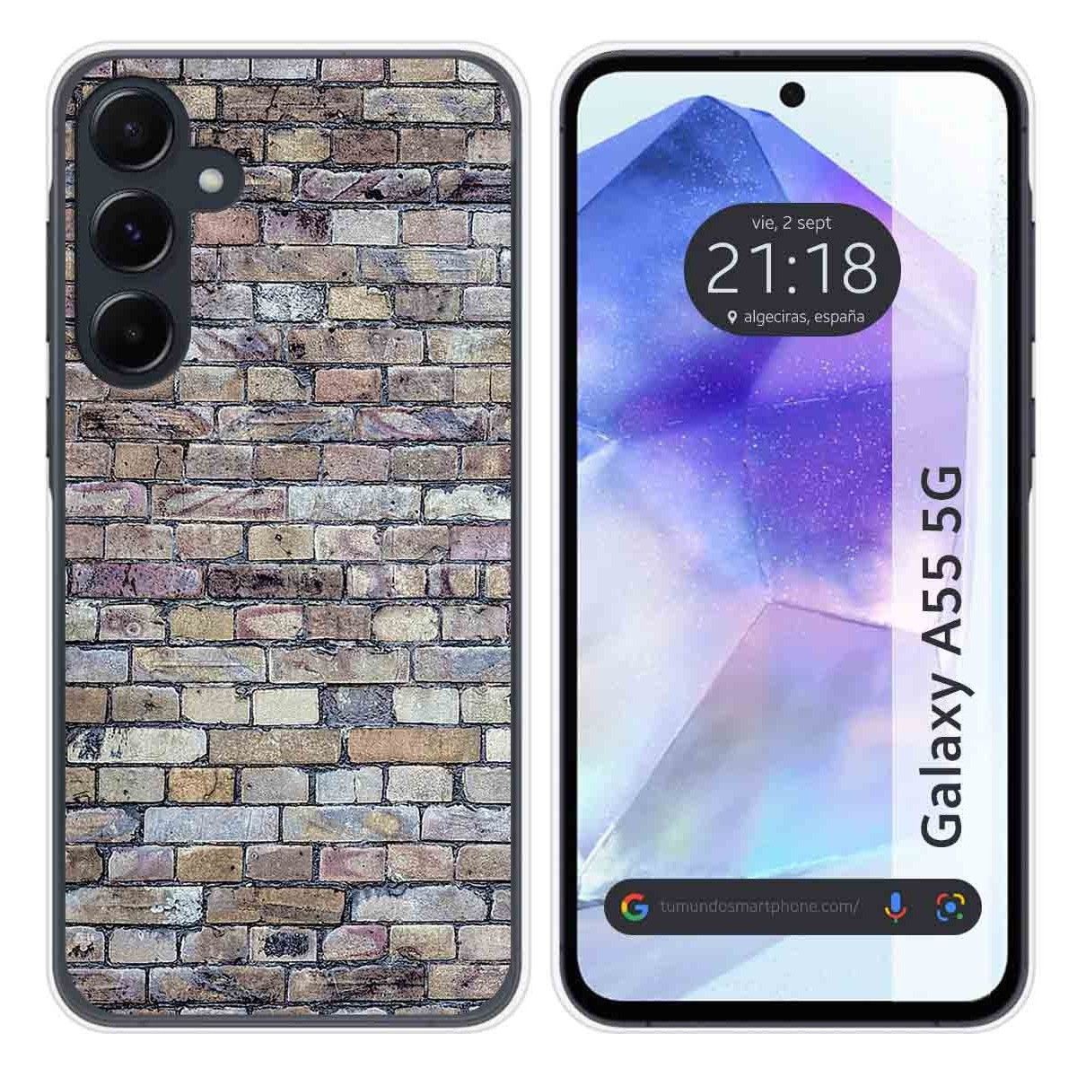 Funda Silicona para Samsung Galaxy A55 5G diseño Ladrillo 02 Dibujos