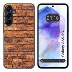 Funda Silicona para Samsung Galaxy A55 5G diseño Ladrillo 04 Dibujos