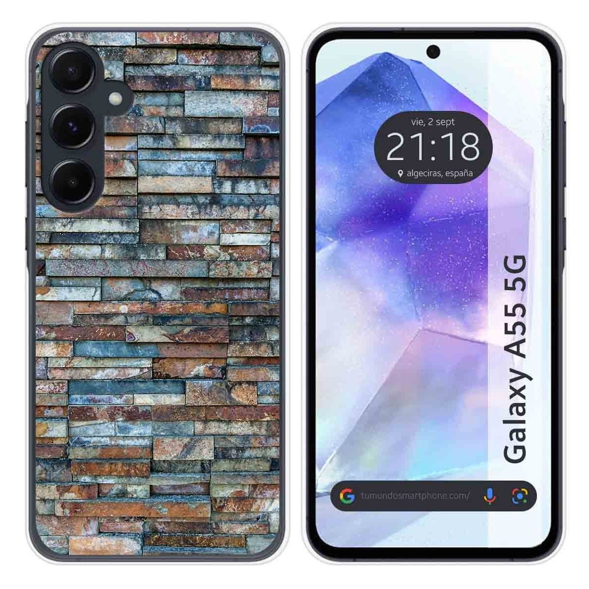 Funda Silicona para Samsung Galaxy A55 5G diseño Ladrillo 05 Dibujos