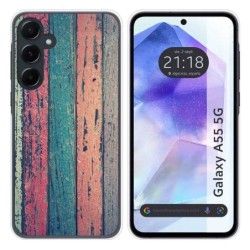 Funda Silicona para Samsung Galaxy A55 5G diseño Madera 10 Dibujos