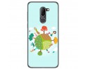 Funda Gel Tpu para Alcatel 3x Diseño Familia Dibujos