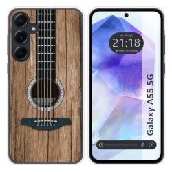 Funda Silicona para Samsung Galaxy A55 5G diseño Madera 11 Dibujos