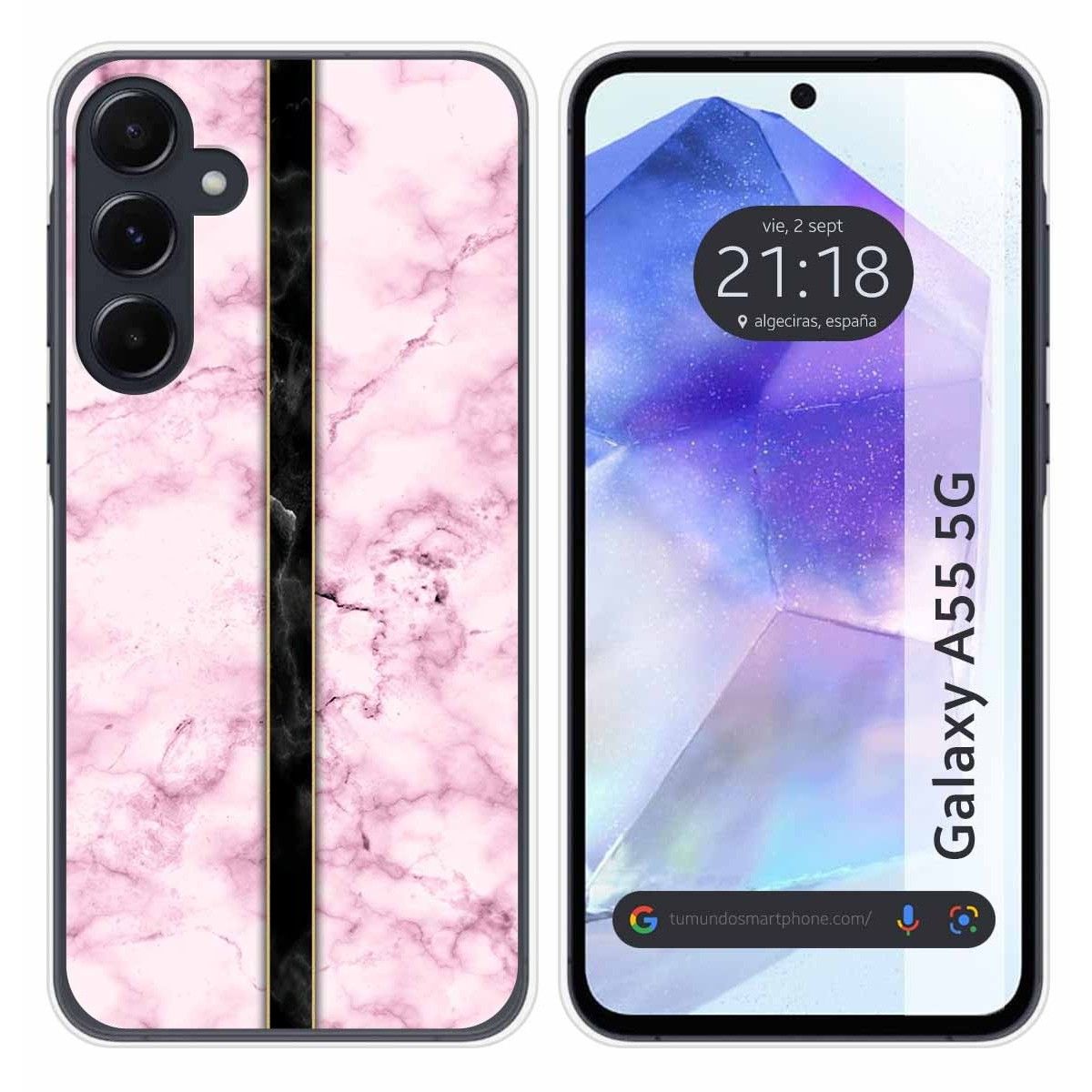 Funda Silicona para Samsung Galaxy A55 5G diseño Mármol 04 Dibujos