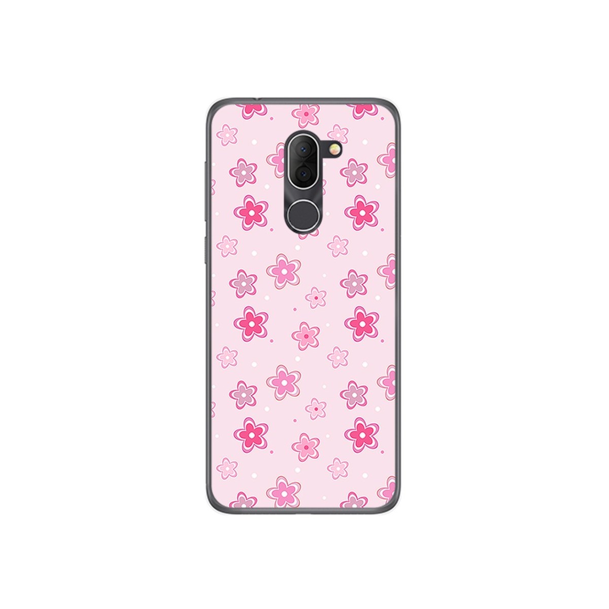 Funda Gel Tpu para Alcatel 3x Diseño Flores Dibujos
