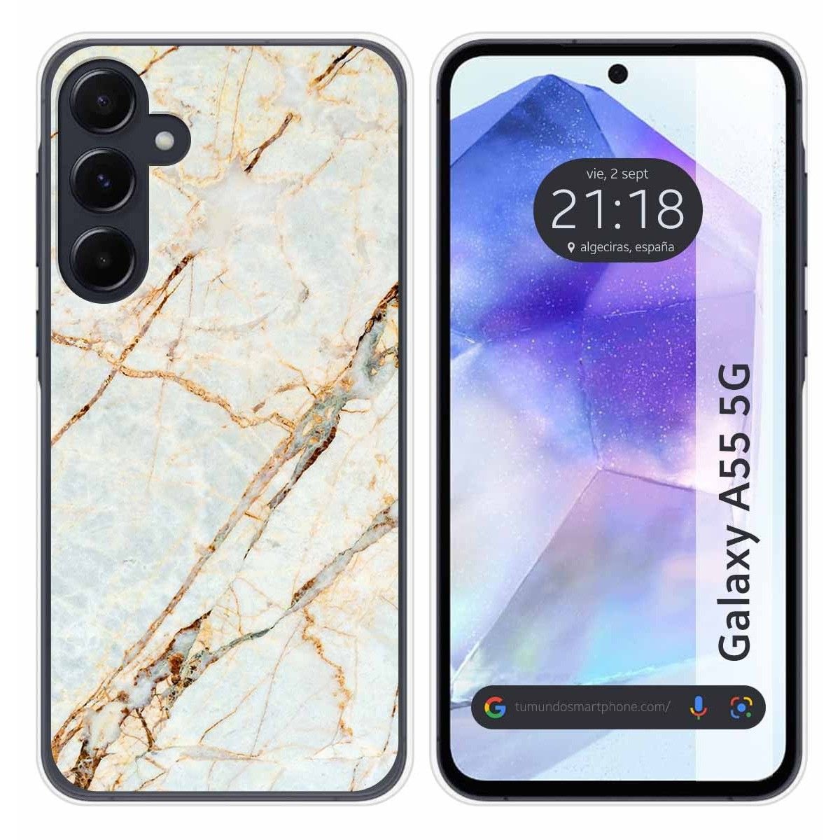 Funda Silicona para Samsung Galaxy A55 5G diseño Mármol 13 Dibujos