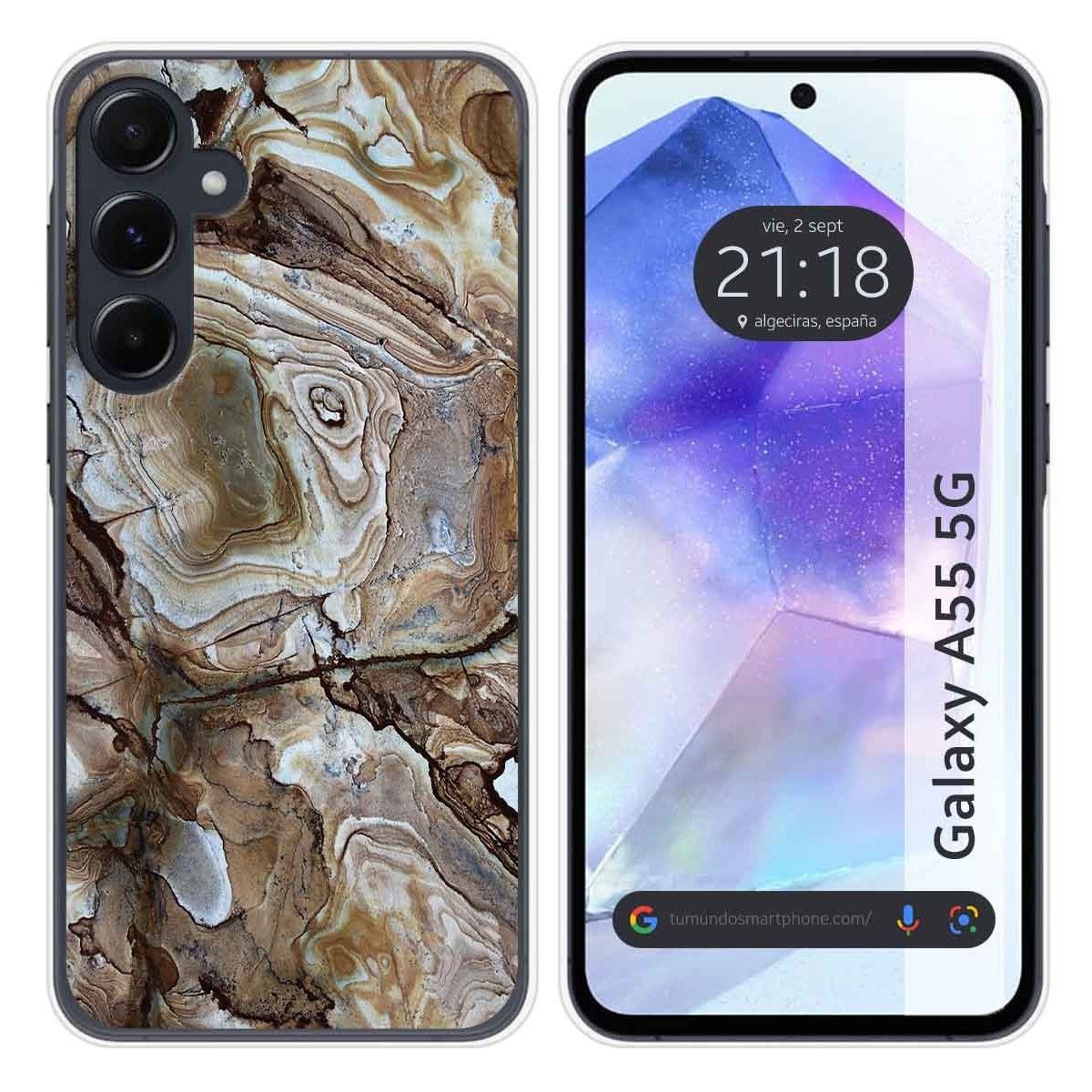 Funda Silicona para Samsung Galaxy A55 5G diseño Mármol 14 Dibujos