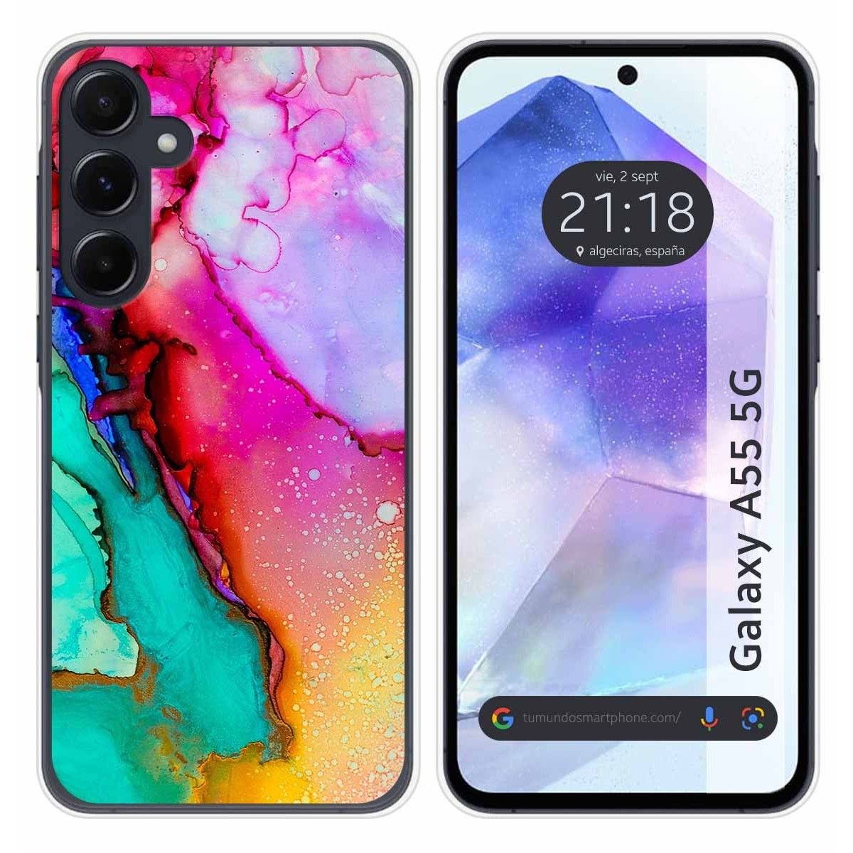 Funda Silicona para Samsung Galaxy A55 5G diseño Mármol 15 Dibujos