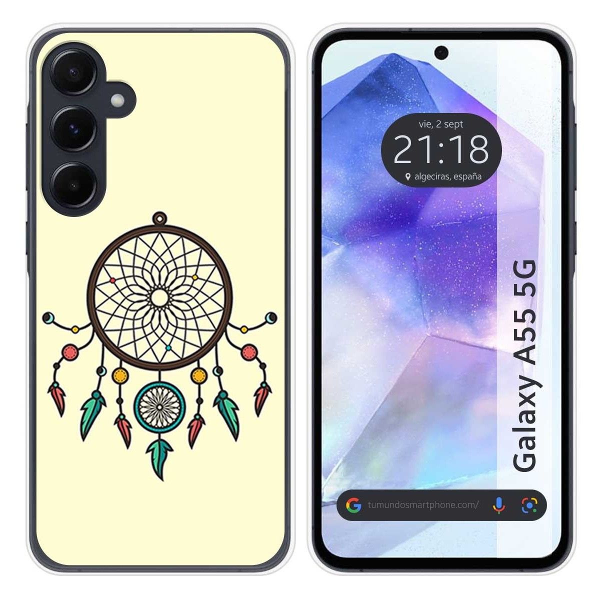Funda Silicona para Samsung Galaxy A55 5G diseño Atrapasueños Dibujos