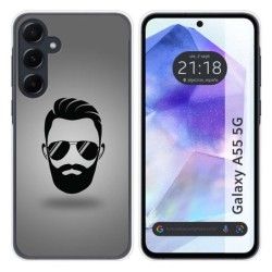 Funda Silicona para Samsung Galaxy A55 5G diseño Barba Dibujos
