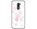 Funda Gel Tpu para Alcatel 3x Diseño Flores Minimal Dibujos