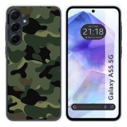 Funda Silicona para Samsung Galaxy A55 5G diseño Camuflaje Dibujos