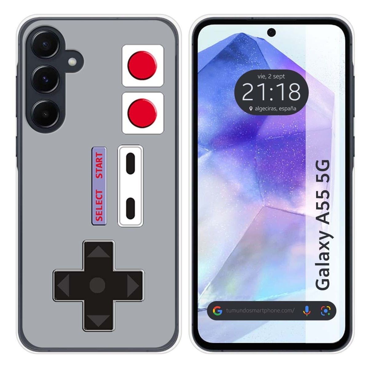 Funda Silicona para Samsung Galaxy A55 5G diseño Consola Dibujos