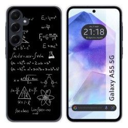 Funda Silicona para Samsung Galaxy A55 5G diseño Formulas Dibujos