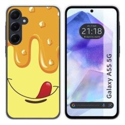 Funda Silicona para Samsung Galaxy A55 5G diseño Helado Vainilla Dibujos