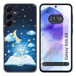 Funda Silicona para Samsung Galaxy A55 5G diseño Libro Cuentos Dibujos