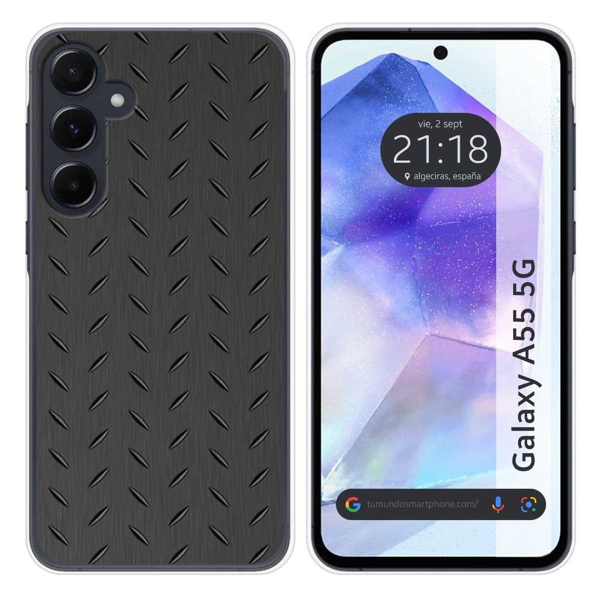 Funda Silicona para Samsung Galaxy A55 5G diseño Metal Dibujos