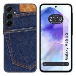 Funda Silicona para Samsung Galaxy A55 5G diseño Vaquero Dibujos