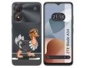 Funda Silicona Transparente para Zte Blade A34 4G diseño Avestruz Dibujos