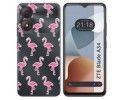 Funda Silicona Transparente para Zte Blade A34 4G diseño Flamenco Dibujos
