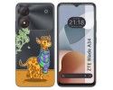 Funda Silicona Transparente para Zte Blade A34 4G diseño Jirafa Dibujos