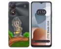 Funda Silicona Transparente para Zte Blade A34 4G diseño Mono Dibujos