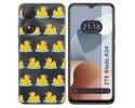 Funda Silicona Transparente para Zte Blade A34 4G diseño Pato Dibujos
