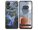 Funda Silicona Transparente para Zte Blade A34 4G diseño Plumas Dibujos
