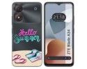 Funda Silicona Transparente para Zte Blade A34 4G diseño Summer Dibujos