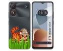 Funda Silicona Transparente para Zte Blade A34 4G diseño Tigre Dibujos