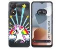 Funda Silicona Transparente para Zte Blade A34 4G diseño Unicornio Dibujos