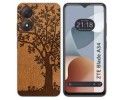 Funda Silicona para Zte Blade A34 4G diseño Cuero 03 Dibujos