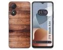 Funda Silicona para Zte Blade A34 4G diseño Madera 02 Dibujos