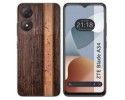 Funda Silicona para Zte Blade A34 4G diseño Madera 05 Dibujos