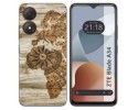 Funda Silicona para Zte Blade A34 4G diseño Madera 07 Dibujos