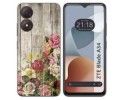 Funda Silicona para Zte Blade A34 4G diseño Madera 08 Dibujos
