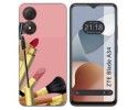 Funda Silicona para Zte Blade A34 4G diseño Brochas Dibujos