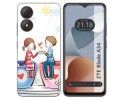 Funda Silicona para Zte Blade A34 4G diseño Café Dibujos