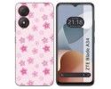 Funda Silicona para Zte Blade A34 4G diseño Flores Dibujos