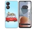 Funda Silicona para Zte Blade A34 4G diseño Furgoneta Dibujos