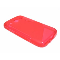 Funda Gel Tpu Samsung Galaxy Core I8260 S Line Color Roja 2