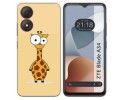 Funda Silicona para Zte Blade A34 4G diseño Jirafa Dibujos
