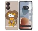 Funda Silicona para Zte Blade A34 4G diseño Leon Dibujos