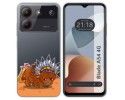 Funda Silicona Transparente para Zte Blade A54 4G diseño Bufalo Dibujos