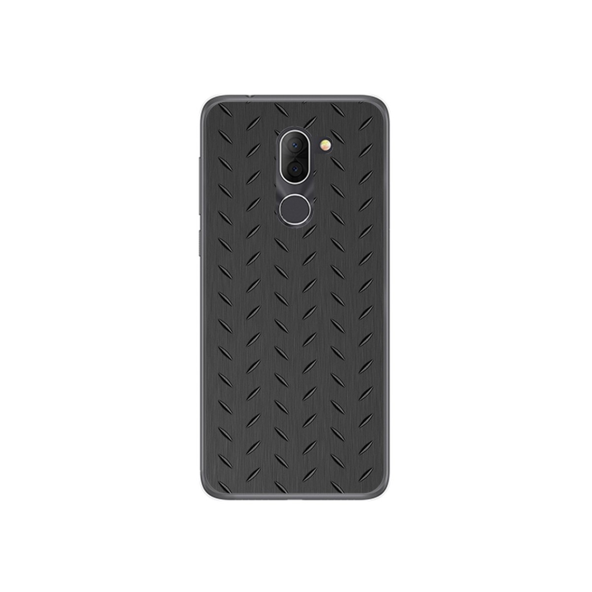 Funda Gel Tpu para Alcatel 3x Diseño Metal Dibujos