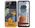 Funda Silicona Transparente para Zte Blade A54 4G diseño Jirafa Dibujos