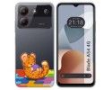 Funda Silicona Transparente para Zte Blade A54 4G diseño Leopardo Dibujos