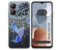 Funda Silicona Transparente para Zte Blade A54 4G diseño Plumas Dibujos