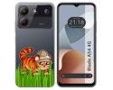 Funda Silicona Transparente para Zte Blade A54 4G diseño Tigre Dibujos