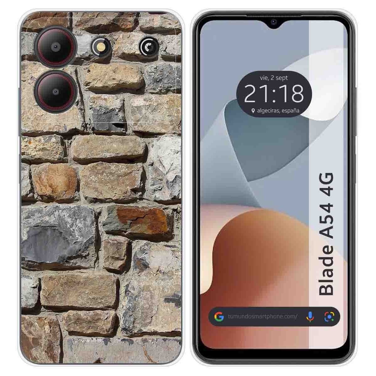 Funda Silicona para Zte Blade A54 4G diseño Ladrillo 03 Dibujos