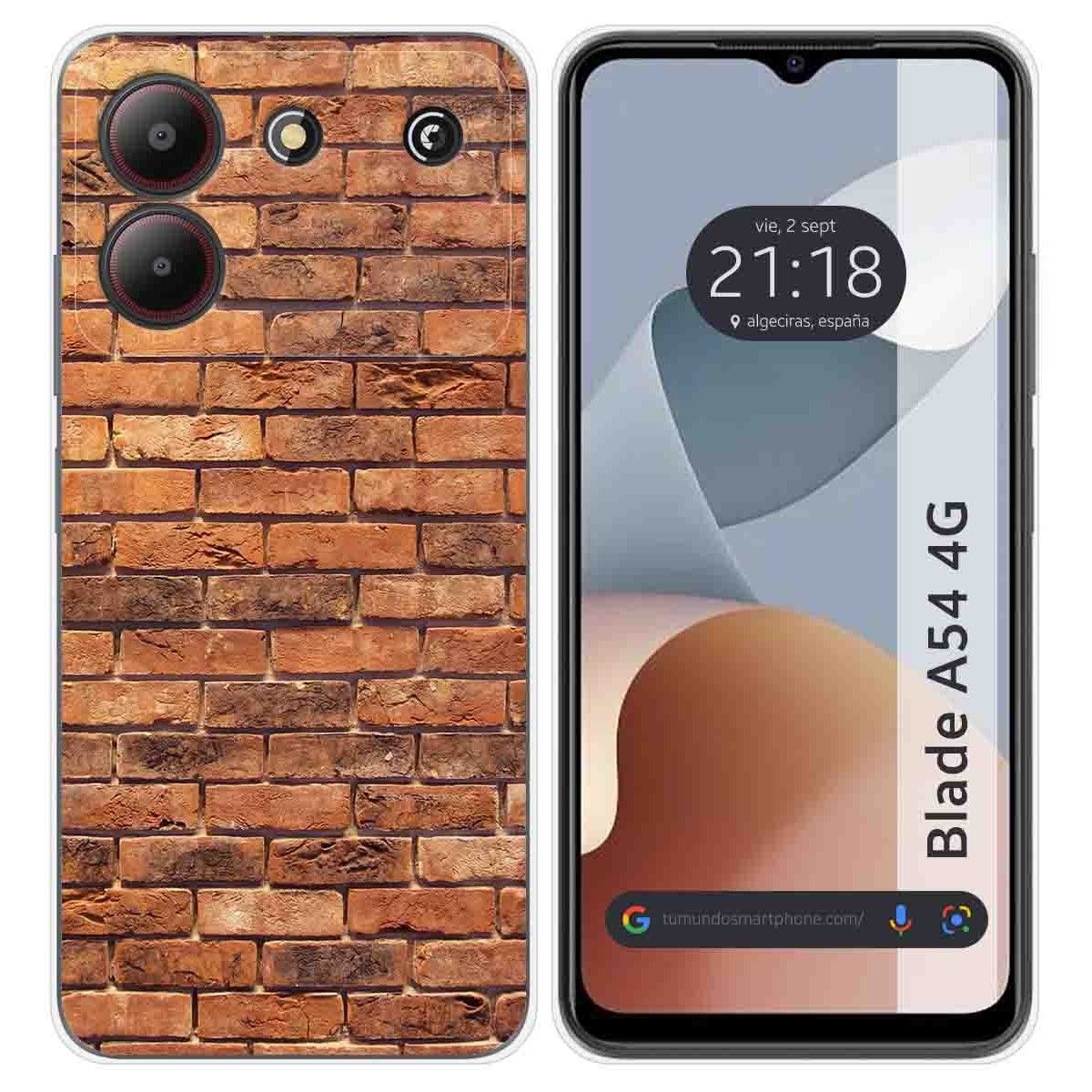 Funda Silicona para Zte Blade A54 4G diseño Ladrillo 04 Dibujos